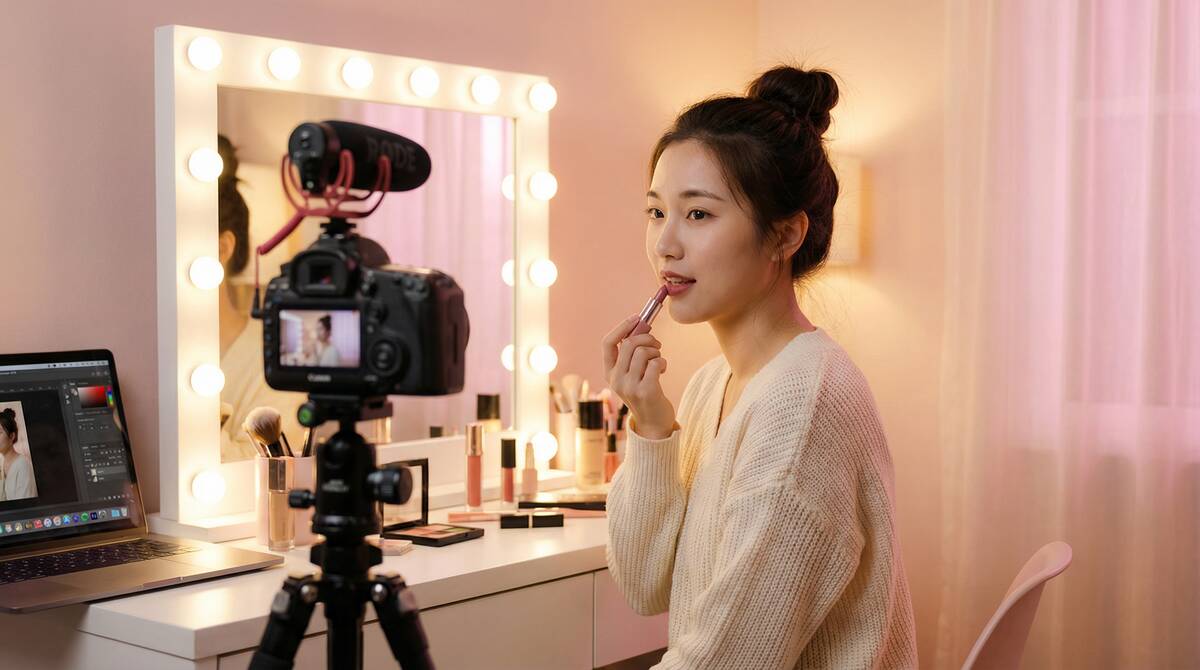 黄色仓库美妆视频教程